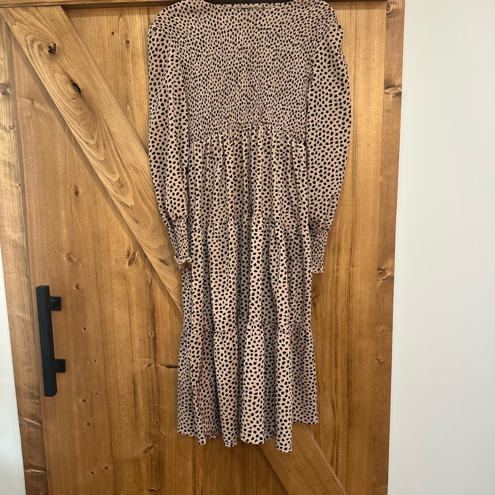 Polka Dot Long Sleeve Skirt